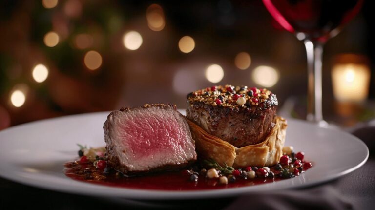 Comment sublimer votre filet mignon en croûte avec une sauce au poivre raffinée